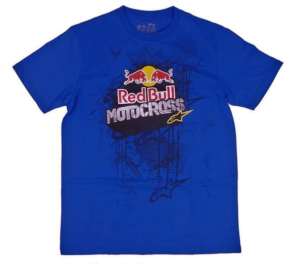 Alpinestars RedBull Motocross アルパインスターズ レッドブル モトクロス カメル Tシャツ（ブルー） (S) [並行輸入品]