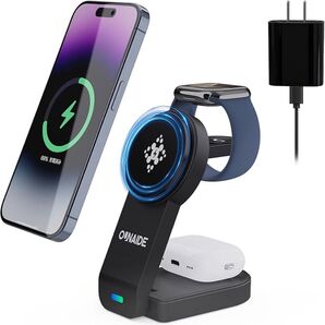 ワイヤレス充電器 3 in 1 Mag-Safe式 アップルウォッチ充電器 折りたたみ式 急速 Mag-Safe充電器