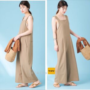 JOURNAL STANDARD FUNCTIONクールツイルサロペット ベージュ 38