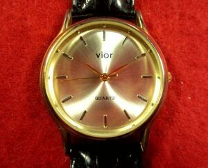 EC656）◎完動腕時計 送料無料(定形外)★Vior ヴィオール★丸形メンズ★◎シンプルですが上品な時計です♪