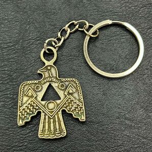 KR103 キーホルダー サンダーバード モチーフ キーリング アメカジ お洒落