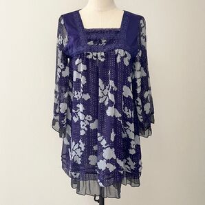 Basic Tone Clothes モザイク柄 チュニック