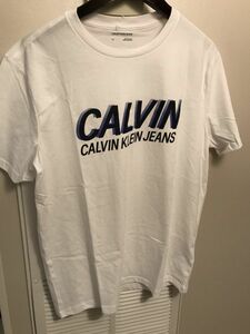 USA購入 Calvin Klein jeans カルバン クライン ジーンズ 半袖 Tシャツ ティーシャツ ホワイト　白色　US Lサイズ 日本XL LL 新品未使用