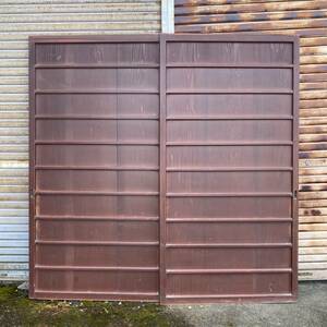 GM9A nz⑦1 interval 2 sheets . width . Ben gala coating wooden door ① old Japanese-style house ... door era fittings entranceway door warehouse door 