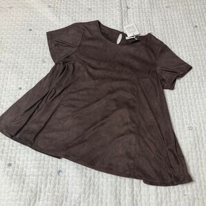 index ベロア ブラウン トップス