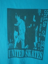 o1348 US United Sports Headline　UNITED　SKATE　ユナイテッド　スケート　スケボー　ストリート　半袖　tシャツ　vintage　ビンテージ_画像3
