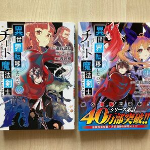 2冊セット 異世界転移したのでチートを生かして 魔法剣士やることにする②④ ガンガンコミックスUP! なのら 進行諸島 渡辺樹