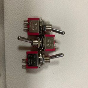 トグルスイッチ 2A 250VAC 5A 125VAC 3個セット