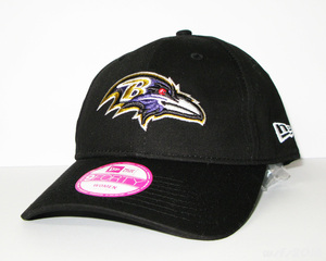 【NFL/新品】WOMENアジャスタブルキャップ（レイブンス/ピンクリボン）【NEW ERA/ニューエラ】