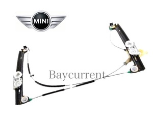 【正規純正OEM】 BMW MINI フロント パワー ウィンドウ レギュレーター 左 ミニ R52 Cooper S One 51337162163 5133-7162-163 レギュレター