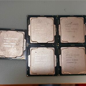Intel CPU xeon E-2224 5枚セット