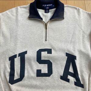 90年代 POLO SPORT HALF ZIP USA SWEAT サイズM ポロスポーツ ヴィンテージ