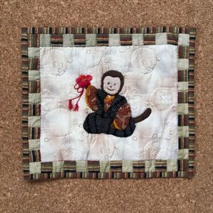 おばあちゃんの作ったパッチワーク タペストリー