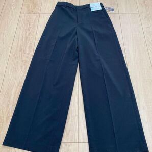 感動ワイドパンツ 丈長め Black