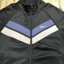 NIKE ナイキ ワンポイント 刺繍ロゴ スウッシュ 切替デザイン ラグランスリーブ ユニセックス トラックジャケット ジョグトップ M 古着_画像6