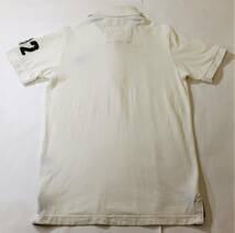 ◆RUSSELL ATHLETIC ラッセル◆半袖 刺繍 かのこポロシャツ 白 スリム:L_画像4