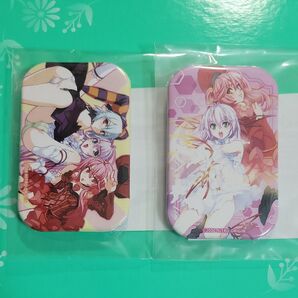 くじ引き堂 斬魔大聖デモンベイン D賞 スクエア缶バッジ 2種