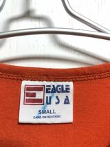 90s シングルステッチ　EAGLE ヘンリーネック　Tシャツ USA製 OLD ビンテージ_画像3