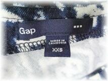 GAP　フィッシュテール　ワンピース　サイズXXS　ホワイト×ネイビー_画像6