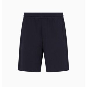 新品 A|X アルマーニ エクスチェンジ BE ボンデッドストレッチ ハーフパンツ ダークネイビー サイズL