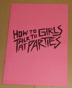 『パーティで女の子に話しかけるには』プレスシート・B5/エル・ファニング、アレックス・シャープ