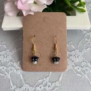 シュナウザーちゃん☆ハンドメイドピアス