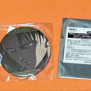 進撃の巨人 Attack on Memory 記憶への進撃 ガラポン 景品 リヴァイ缶バッジ リヴァイ ビジュアルシート