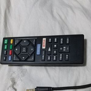 テレビ リモコン Netflixボタン付き ブラック