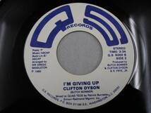 【SOUL ７”】CLIFTON DYSON / SO LONELY、I'M GIVING UP_画像4