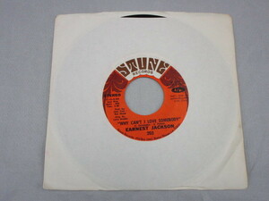 【SOUL ７”】EARNEST JACKSON / FUNKY BLACK MAN、WHY CAN'T I LOVE SOMEBODY 