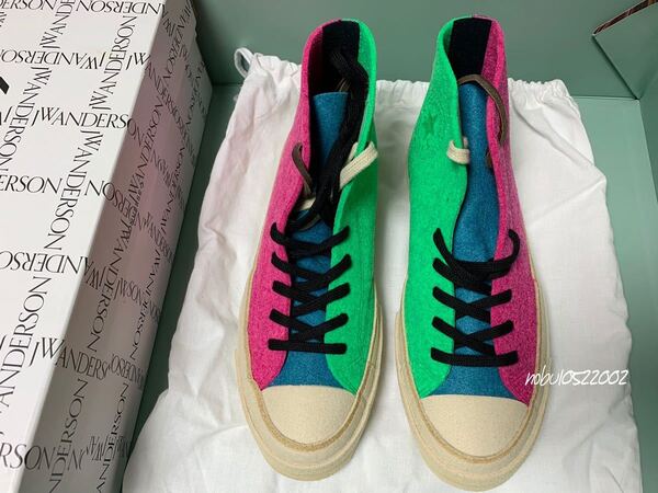 新品【 CONVERSE X JW ANDERSON 】FELT CHUCK TAYLOR 70 Hi 25.5 JW アンダーソン 70'S コンバース チャックテイラー オールスター 70 CT70