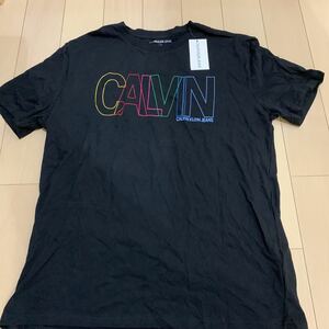 送料無料　未使用　カルバンクラインジーンズ 半袖Tシャツ Lサイズ　ブラック　Calvin Klein Jeans