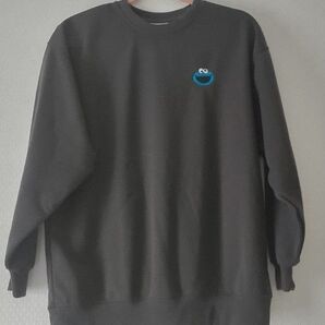 セサミストリート クッキーモンスター トレーナー Mサイズ 裏起毛