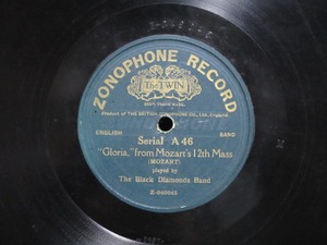 **SP record record The Black Diamonds Band Gloria from Mozart's gramophone for secondhand goods **[656]