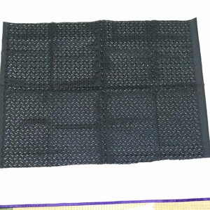 黒色 レース生地 花柄刺繍