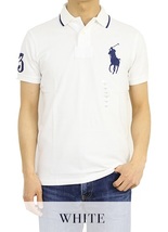 新品 アウトレット 957 Sサイズ メンズ 半袖 シャツ polo ralph lauren ポロ ラルフ ローレン ビッグポニー 紺_画像1