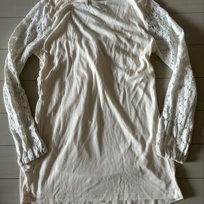 イマージュ オフホワイト トップス Mサイズ レース 袖レース フェミニン 美品
