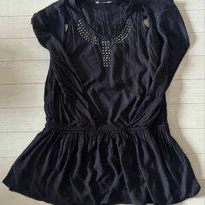 ZARA BASIC ザラ ベーシック Lサイズ 美品 スタッズ チュニック