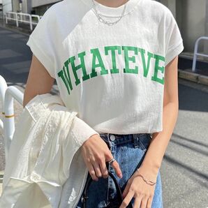 新品 and me ロゴ入り半袖カットソーTシャツ Mサイズ
