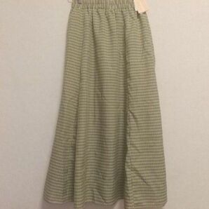 チェック フレア マーメード スカート ロング