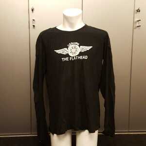 ★RARE ロングTシャツ　黒　プリント　トップス　長袖　XXLサイズ