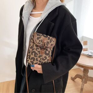 キャンバスPU素材バッグカジュアル携帯バッグ通勤小物収納バッグ