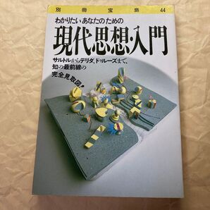 別冊宝島44 わかりたいあなたのための現代思想・入門 サルトルからデリダ、ドゥルーズまで知の最前線の完全見取図!