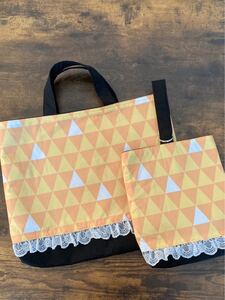 鬼滅の刃 善逸 レッスンバッグセット