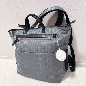 Kanana project カナナプロジェクト ACE リュック モノグラム A4 グレー 2way ユニセックス 撥水