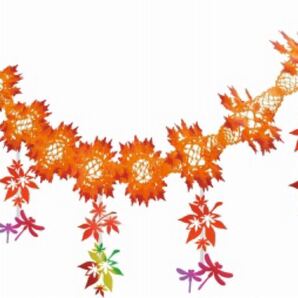 【季節装飾】紅葉とんぼ ガーランド