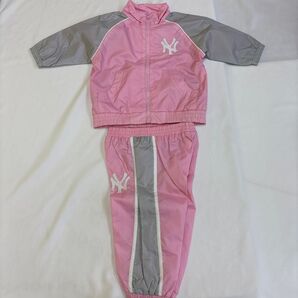 #YankeesNY○3〜6ヤンキースピンクシャカ3〜6ヶ月60cmセットアップ