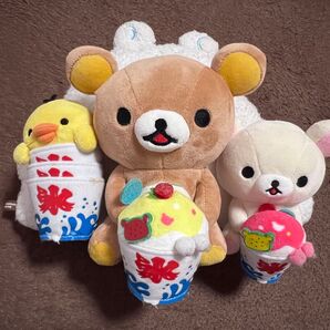 リラックマストア限定 かき氷ぬいぐるみ リラックマ コリラックマ キイロイトリ