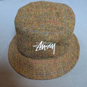 2019年 STUSSY × HARRIS TWEED ステューシー/ハリスツイード ヴァージンウール サイズL/XL 大きめ