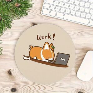 マウスパッド 犬 コーギー Work! パソコン PC アニメ 漫画